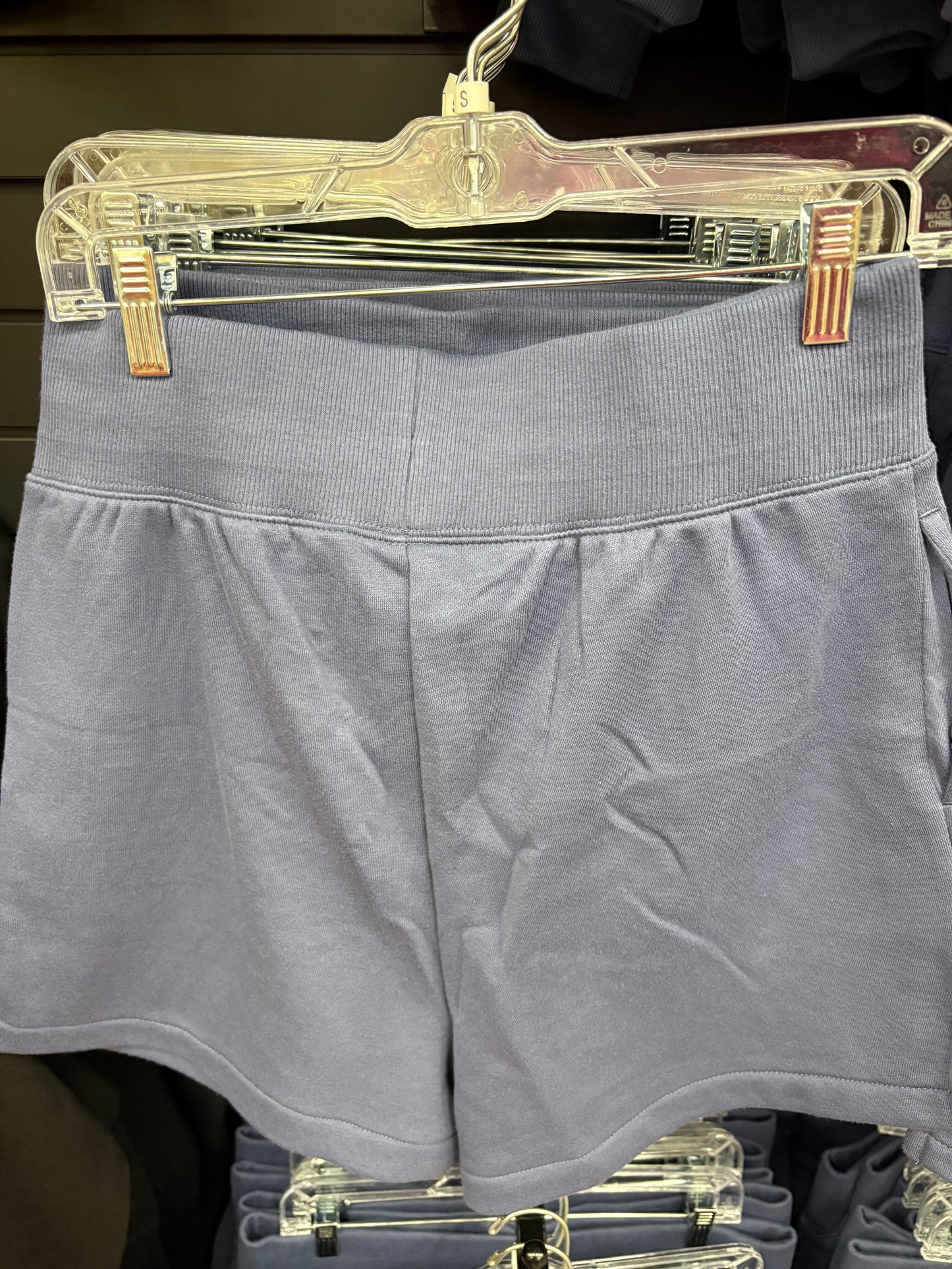 Buc-ee’s Adult Blue Fleece Shorts with front pockets