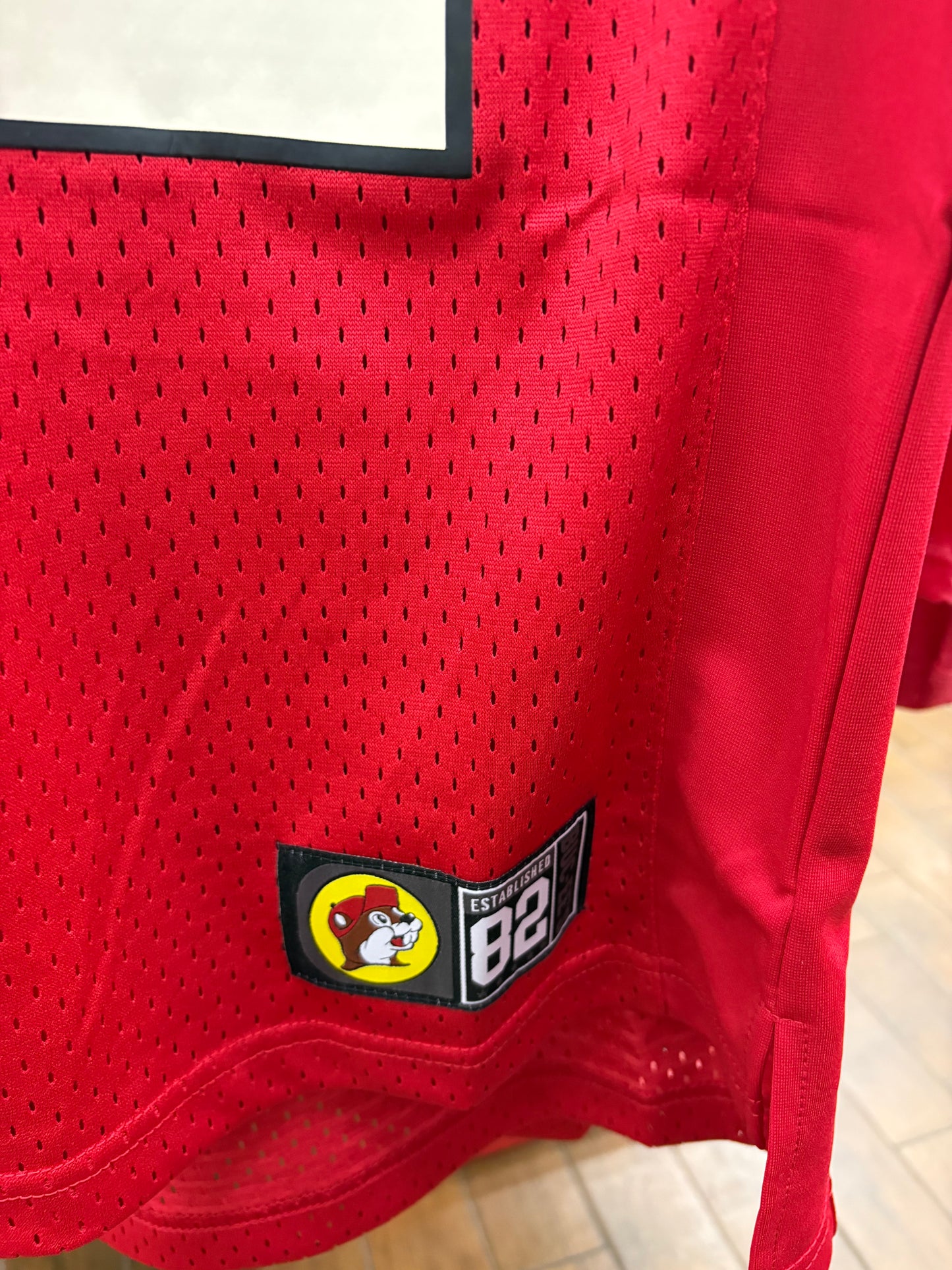 Buc-ee’s Adult Red Mesh “Texas 82” Football Jersey