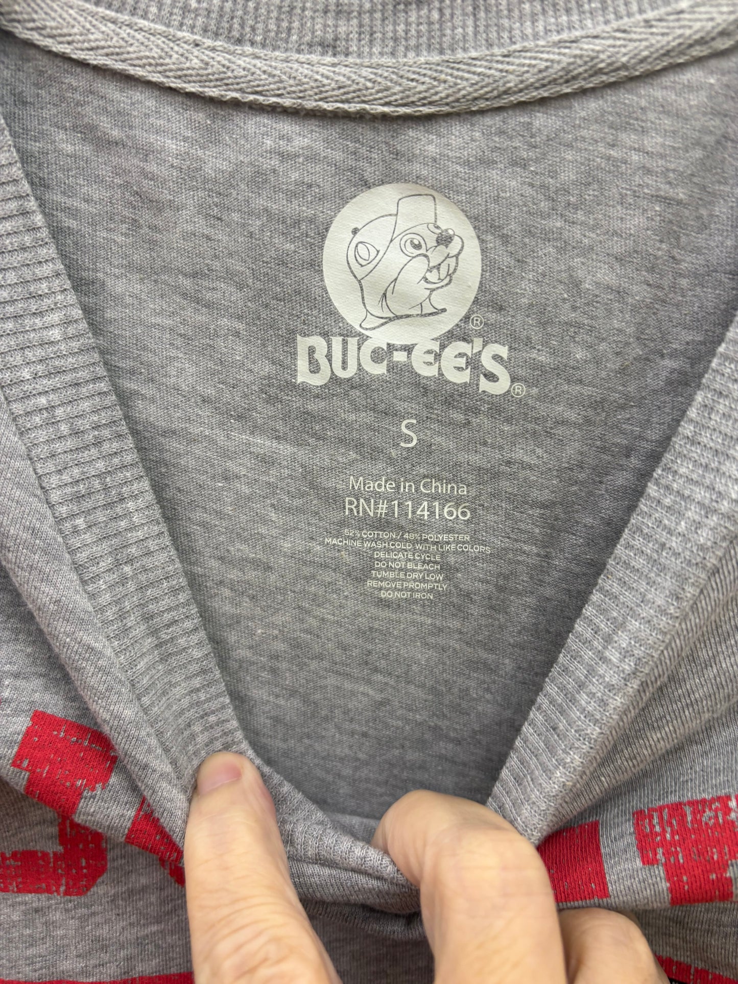 Buc-ee’s Adult Long Sleeve Gray Game Jersey