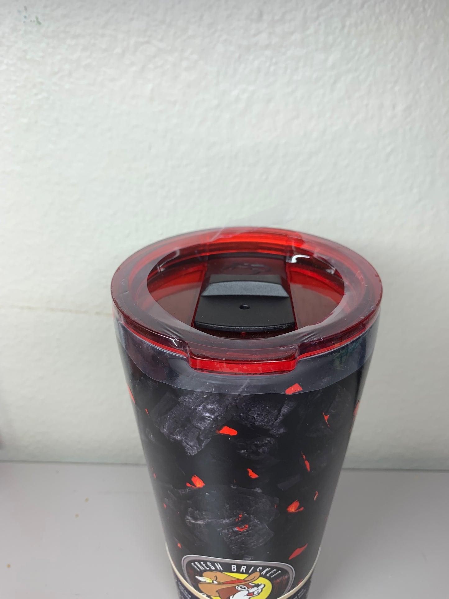 Buc-ees Limited Edition 32oz Hot Charcoals Grilling “Risk It For The Brisket” Stainless Steel