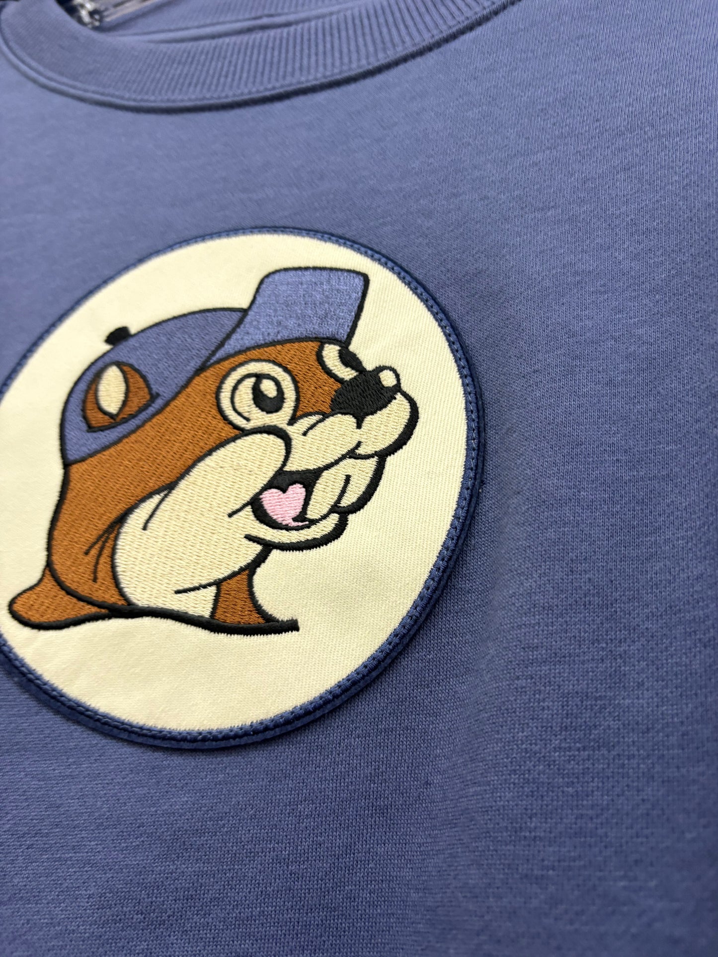 Buc-ee’s Adult Blue Fleece Sweatshirt