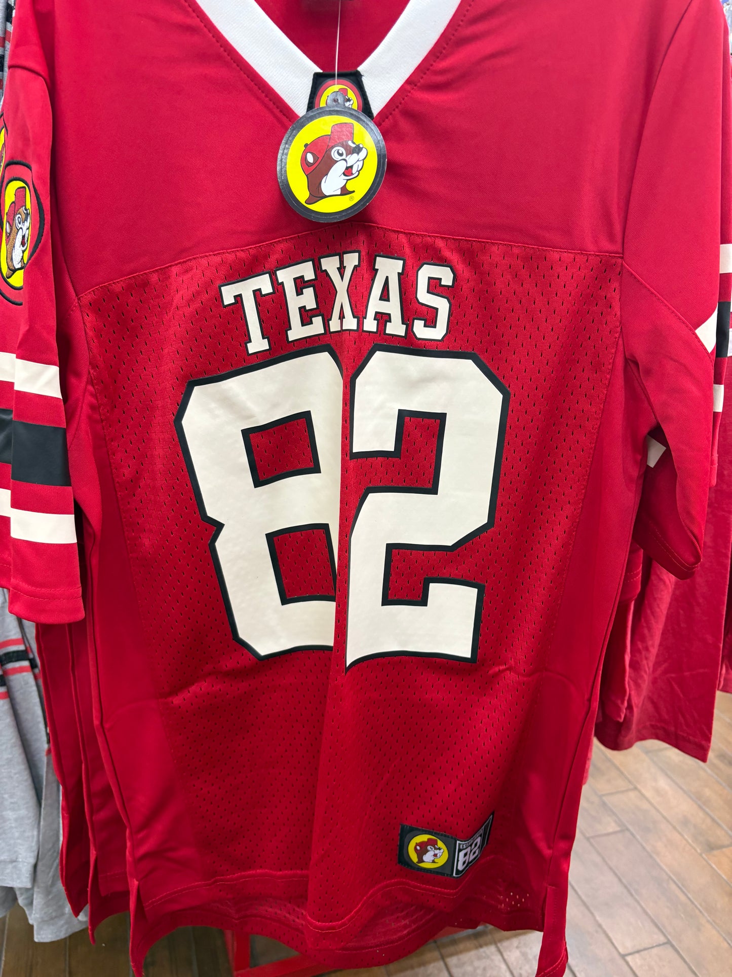 Buc-ee’s Adult Red Mesh “Texas 82” Football Jersey