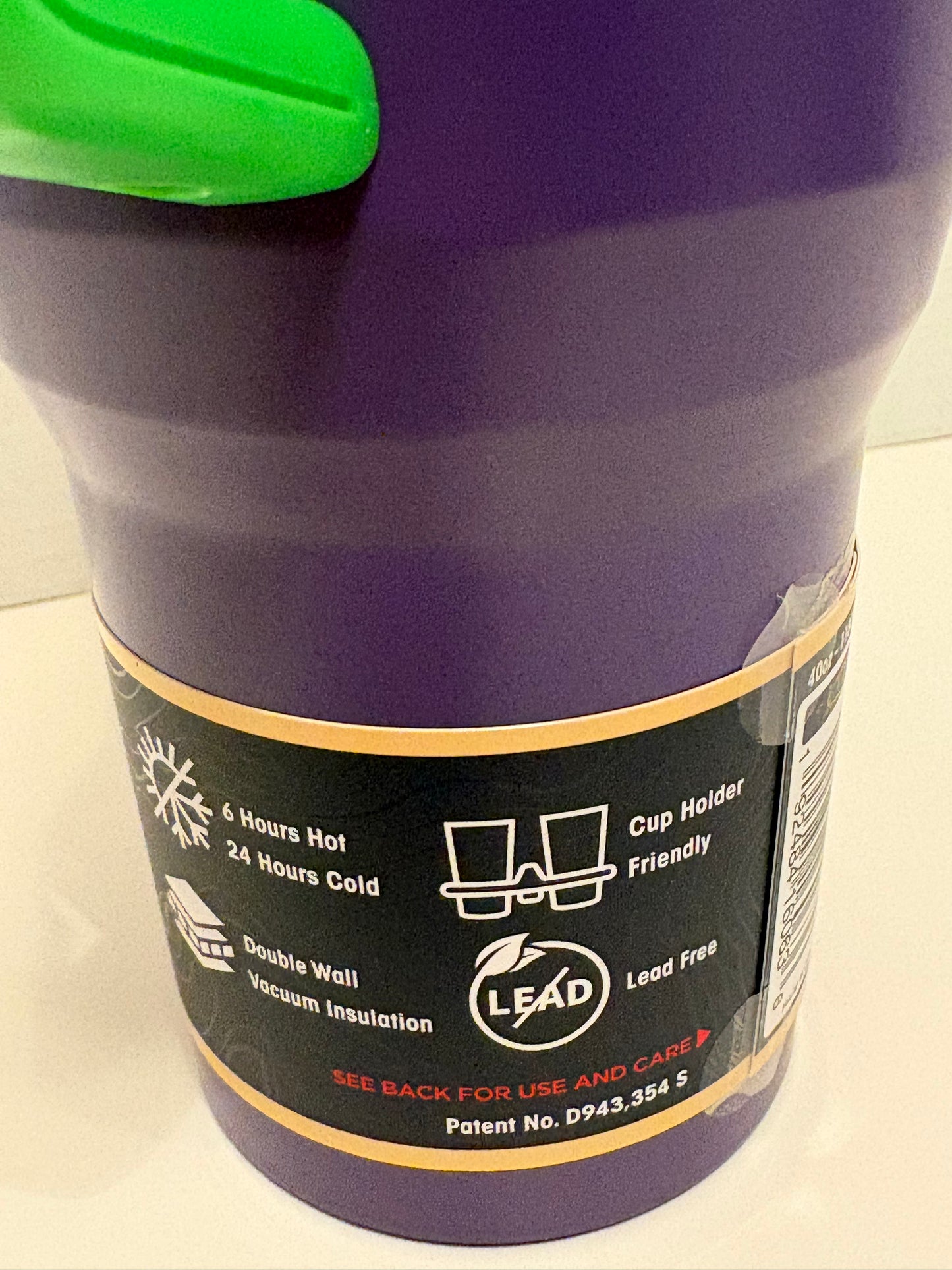 Buc-ee’s 2026 “Let the Good Times Roll” Purple Mardi Gras 40 oz Stainless Steel Tumbler with Lid, Straw and Handle