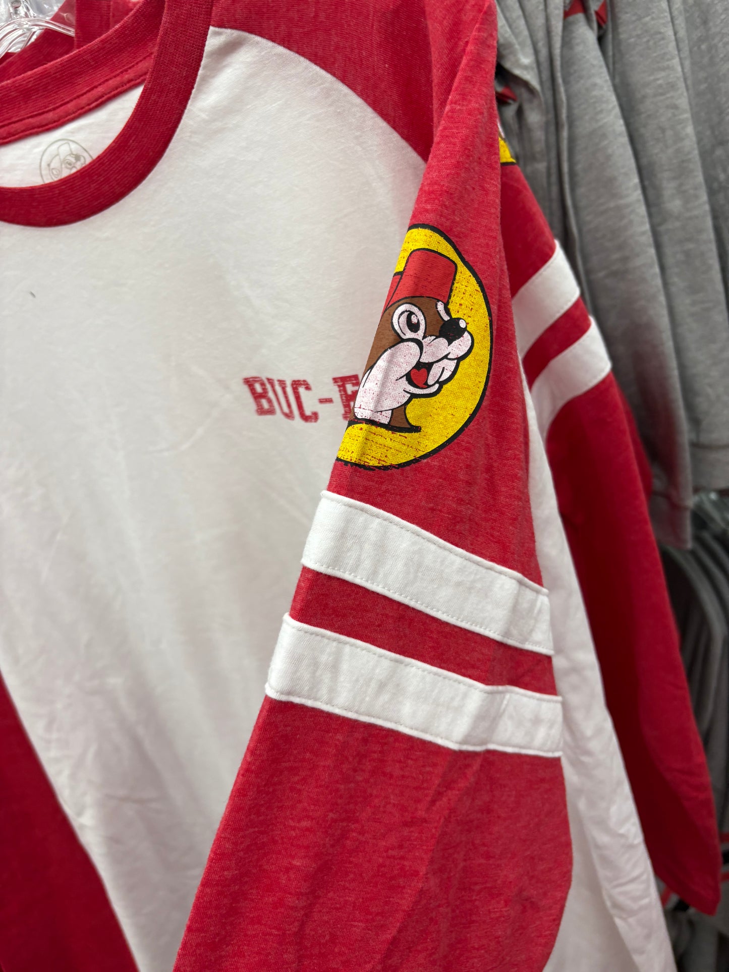 Buc-ee’s Adult Unisex Red and White Jersey