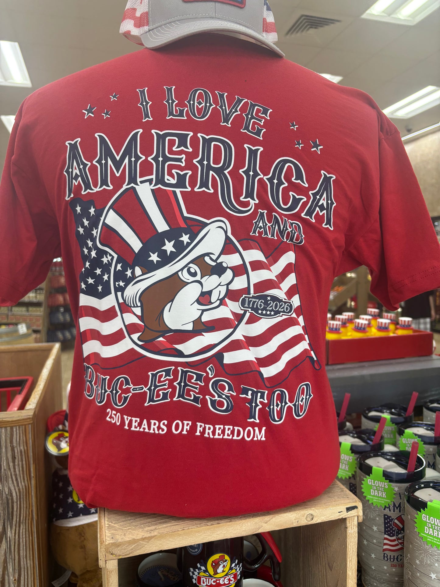 Buc-ee’s I Love America and Buc-ee’s Too 4th of July Shirt