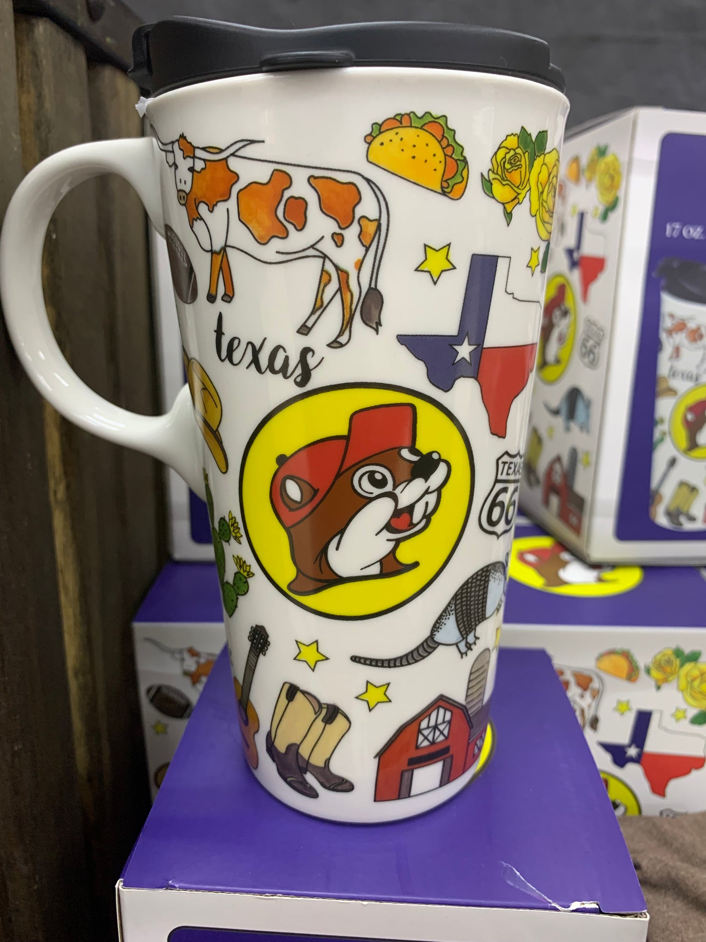 Buc-ees Collectible Texas Ceramic Mug 17oz