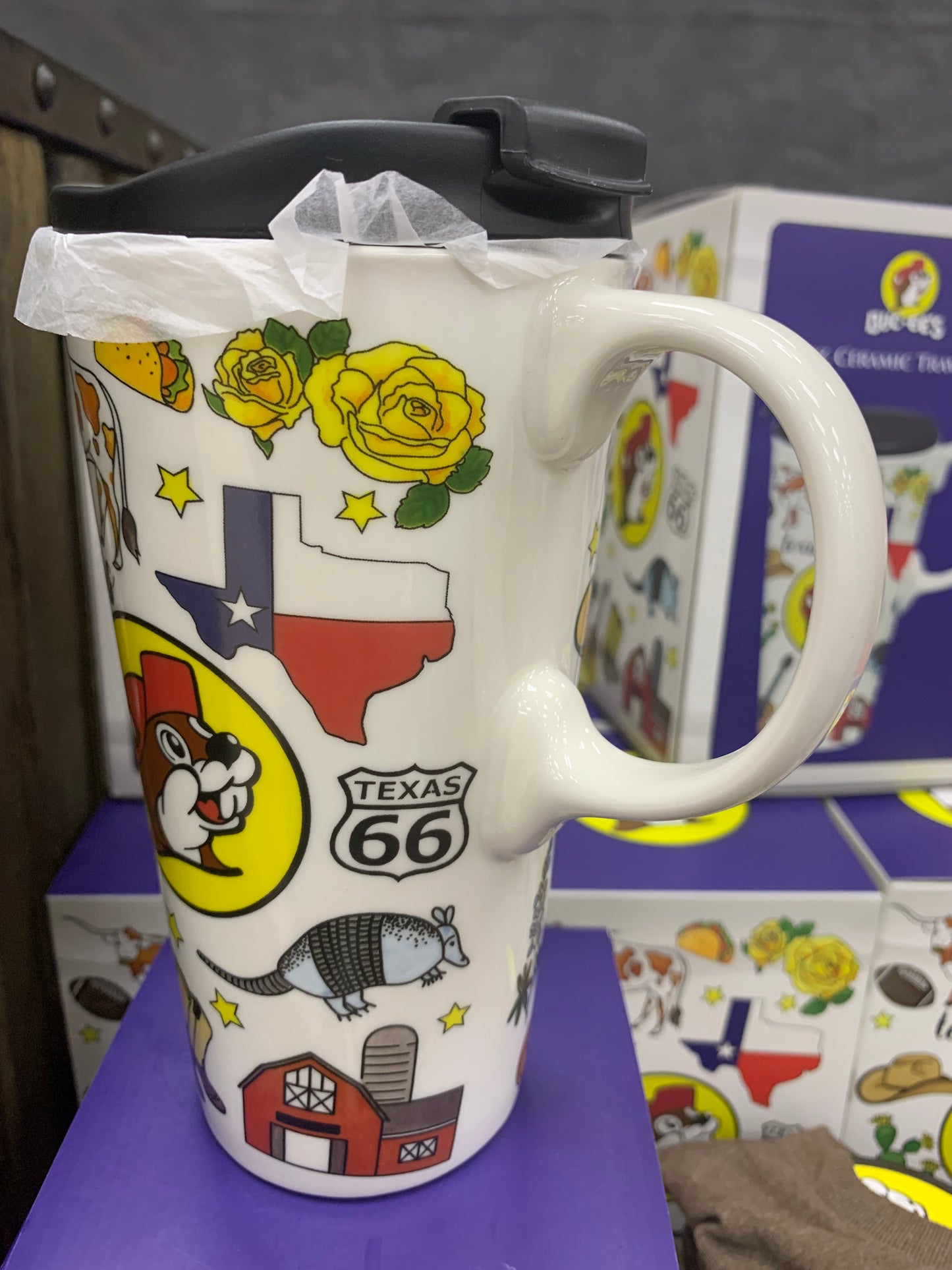 Buc-ees Collectible Texas Ceramic Mug 17oz