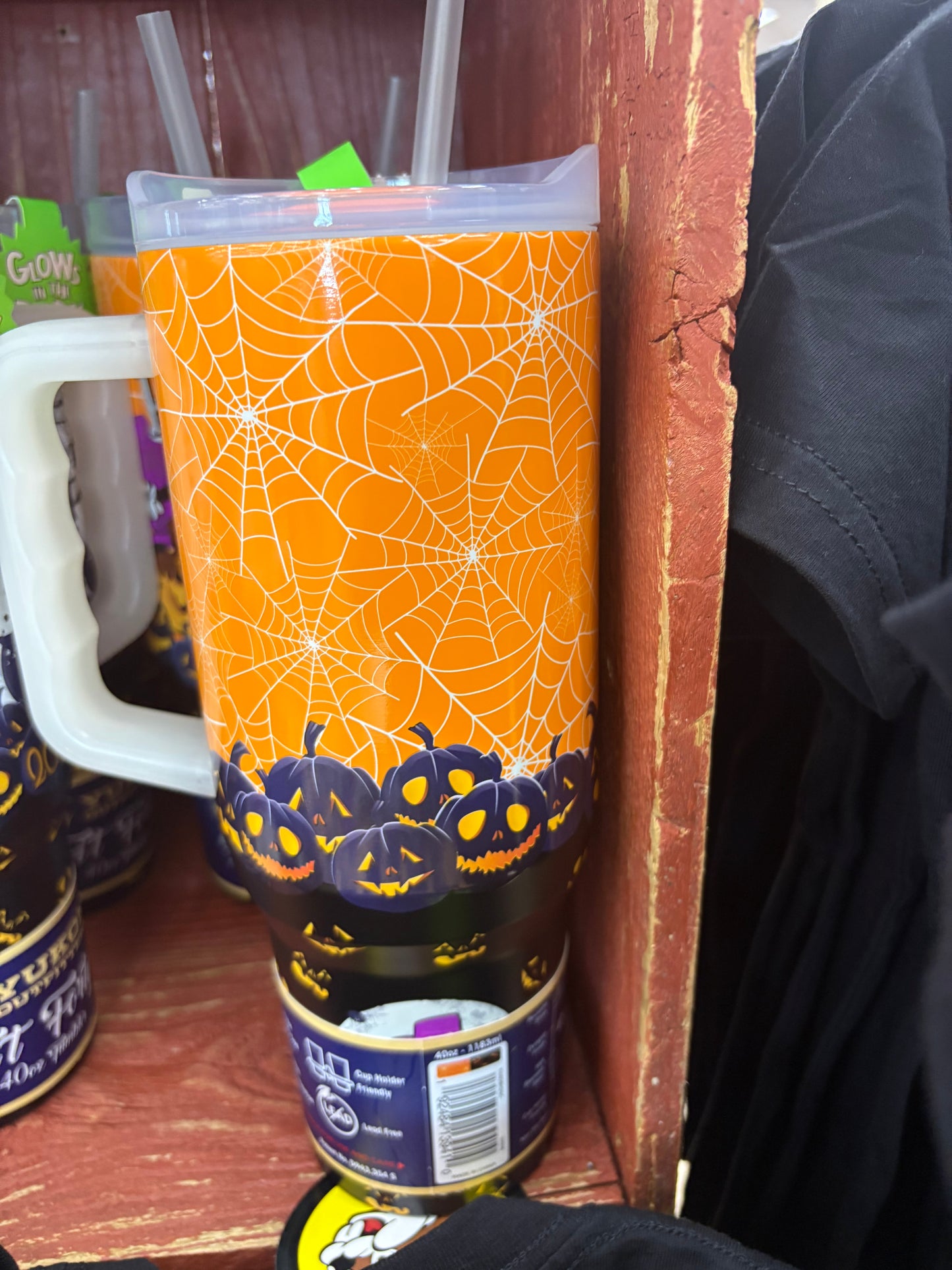Buc-ee's Limited Edition Halloween Glow in the Dark Fit Forty 40oz Tumbler with Handle, Lid, and Straw