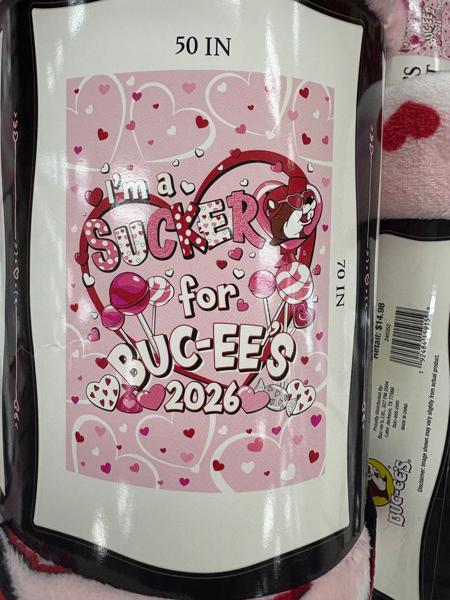 Buc-ee’s  2026 I’m a Sucker for Buc-ee’s 50”x70” Soft Blanket