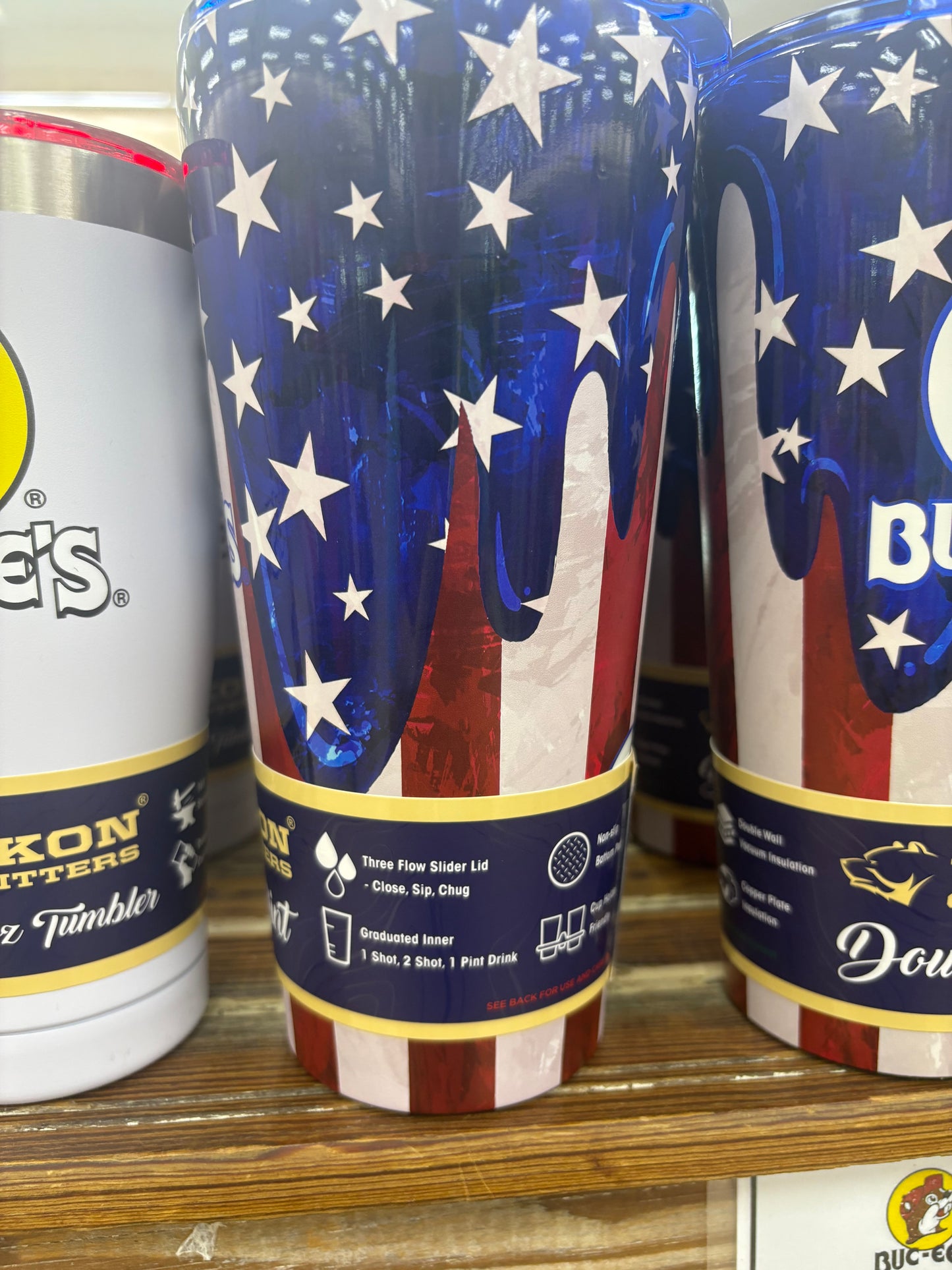 Buc-ee’s Limited Edition Star Spangled Patriotic Double Pint InsulatedTumbler
