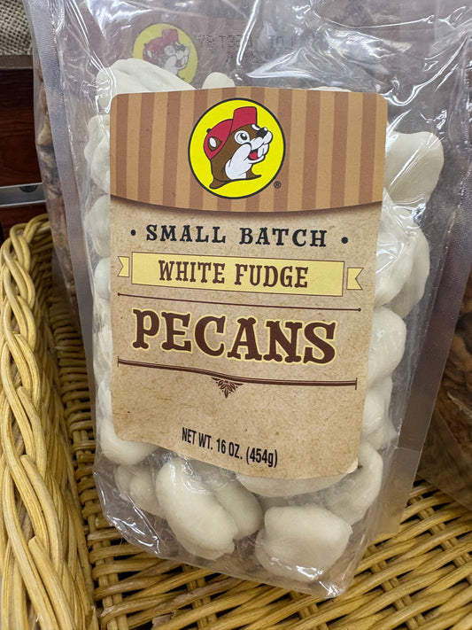 Buc-ee’s 16oz Bag White Fudge Pecans