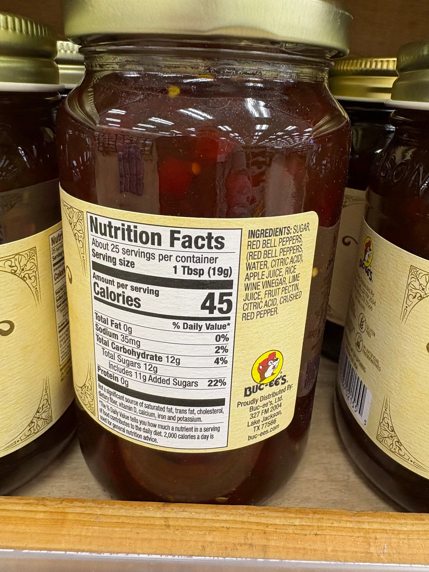 Buc-ee’s Red Pepper Jelly 17oz Glass Jar