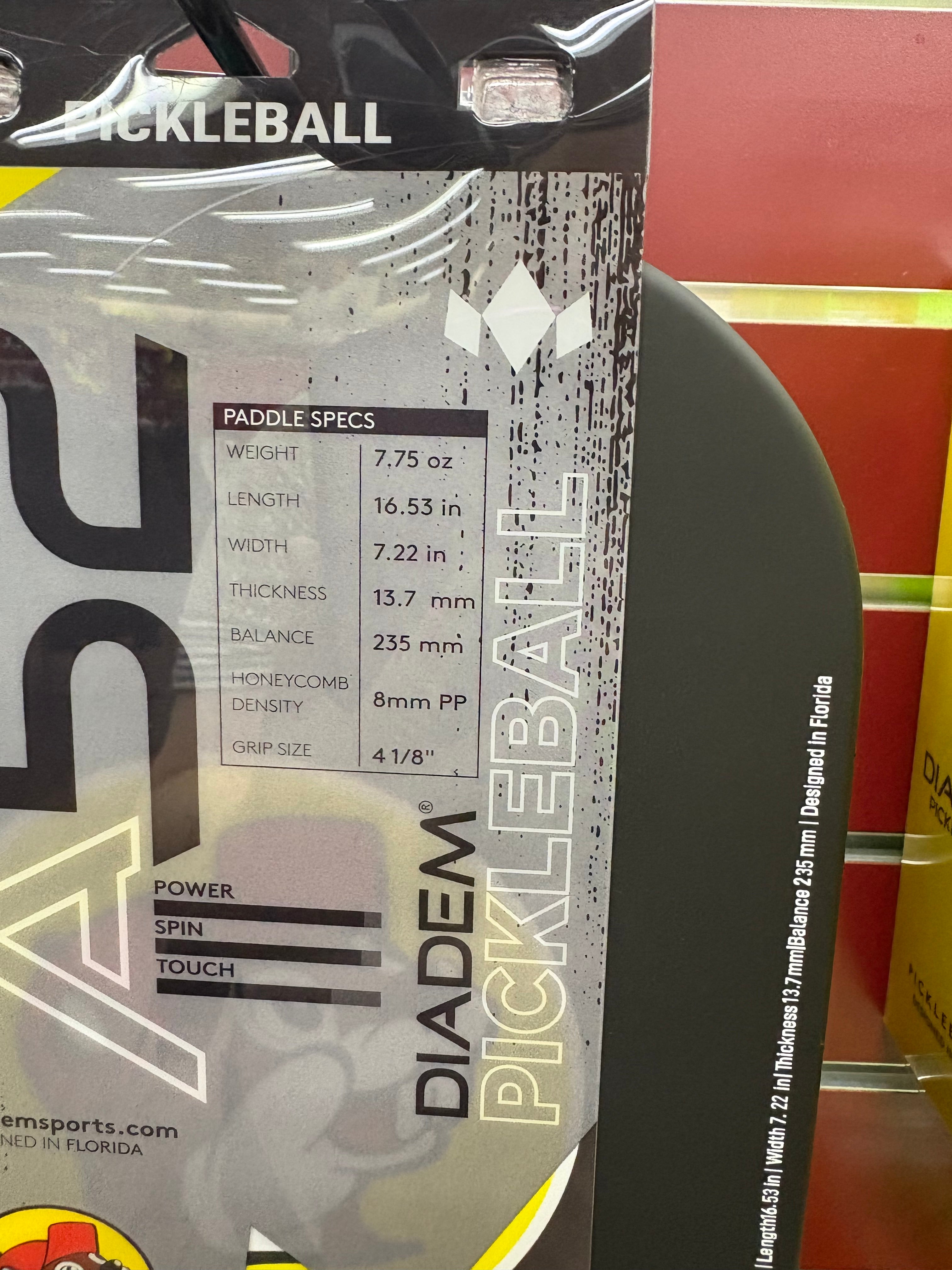 Buc-ees Diaden A52 Black Pickle Ball Paddle with Beaver Logo