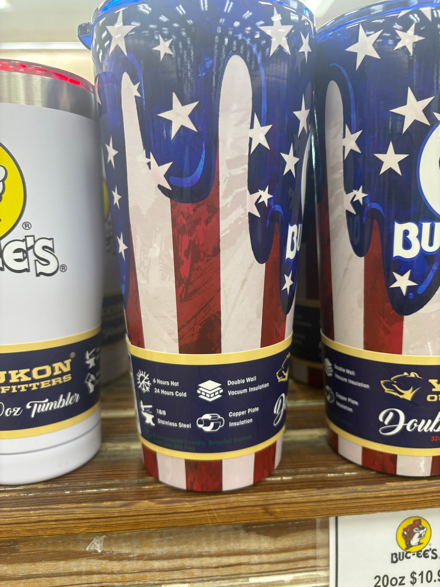 Buc-ee’s Limited Edition Star Spangled Patriotic Double Pint InsulatedTumbler