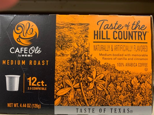 H‑E‑B Cafe Ole Taste of the Hill Country 12ct K-Cup