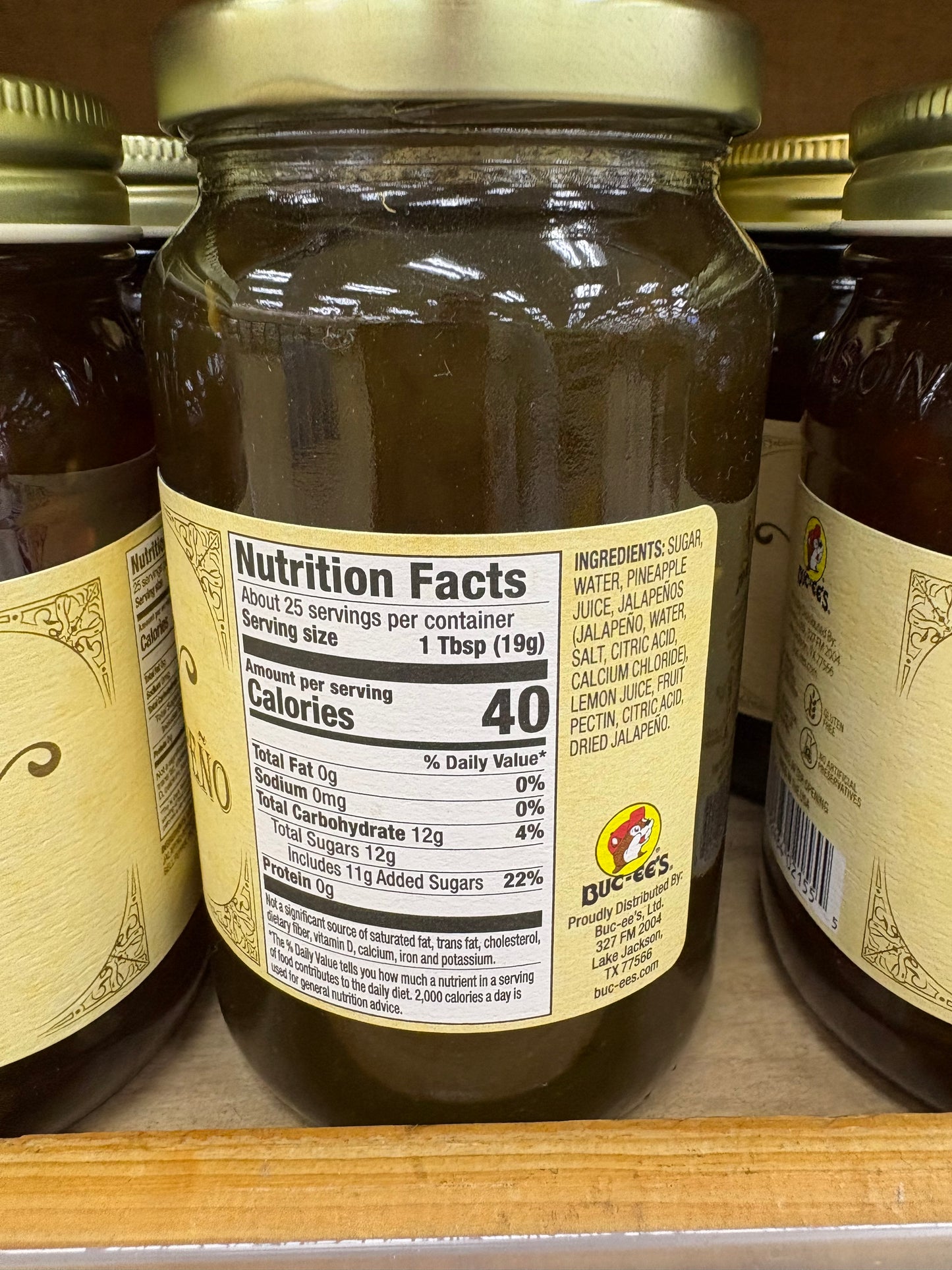Buc-ee’s Pineapple Jalapeño Jelly 17oz Glass Jar