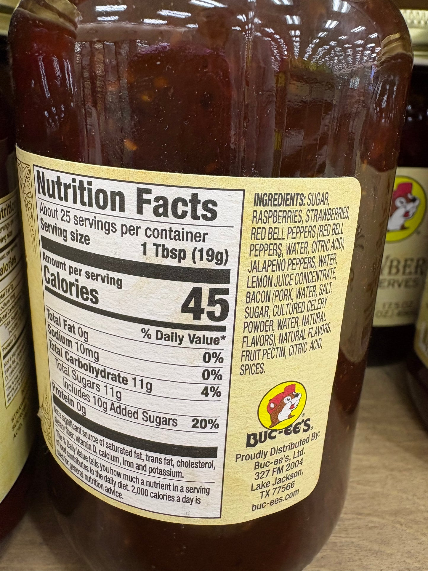 Buc-ee’s Berry Bacon Jam 17oz Jar