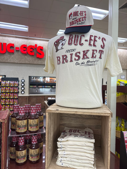Buc-ee’s Adult “Buc-ee’s Brisket” Khaki T-shirt