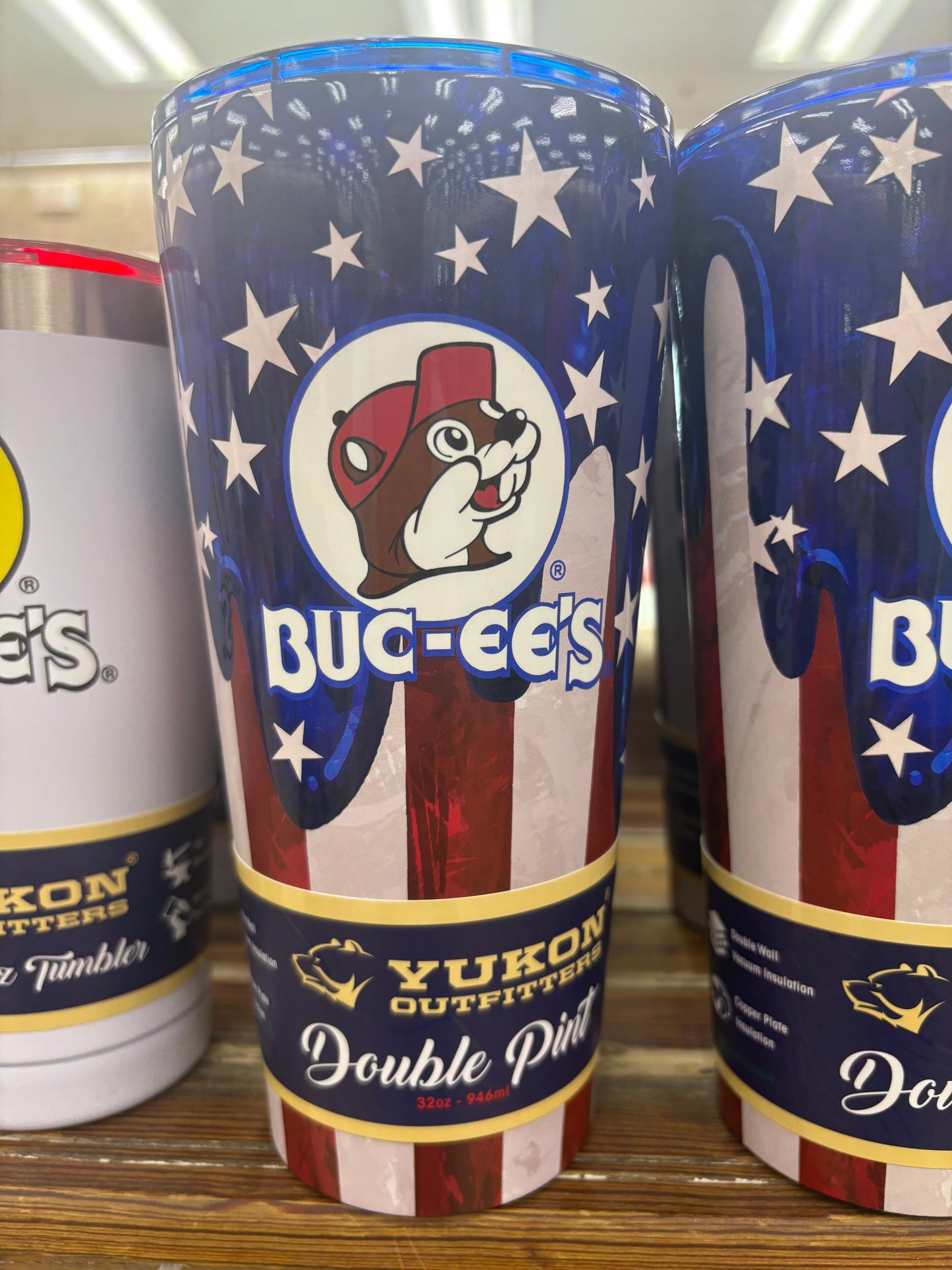 Buc-ee’s Limited Edition Star Spangled Patriotic Double Pint InsulatedTumbler