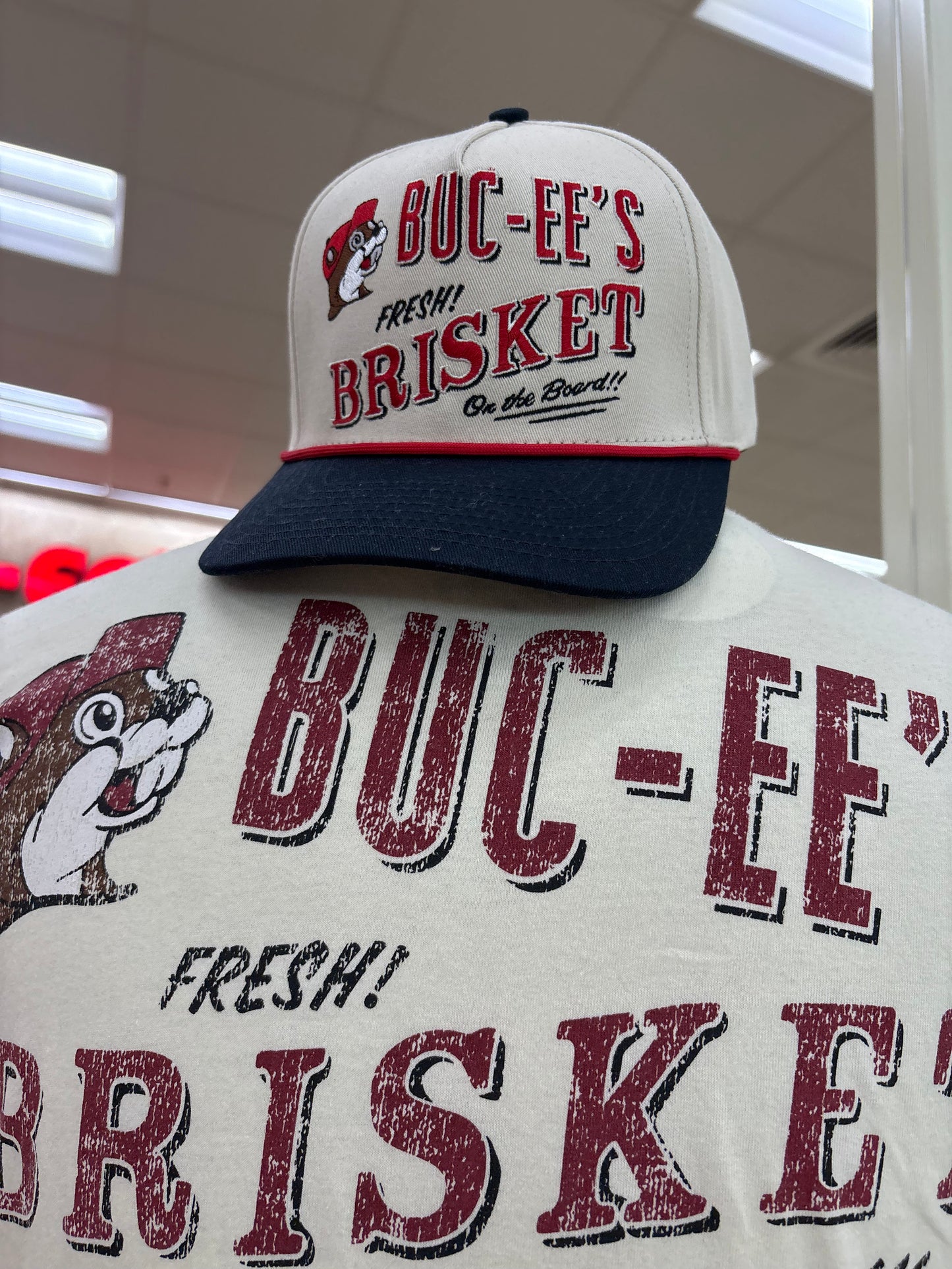 Buc-ee’s 100% Cotton Adult “Buc-ee’s Brisket” Adjustable Ball Cap