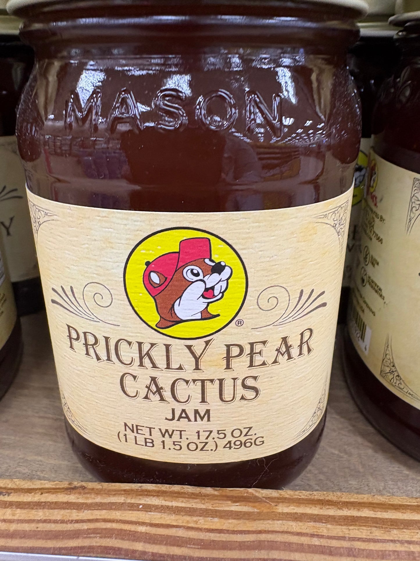 Buc-ees Prickly Pear Cactus Jam 17.5oz Glass Jar