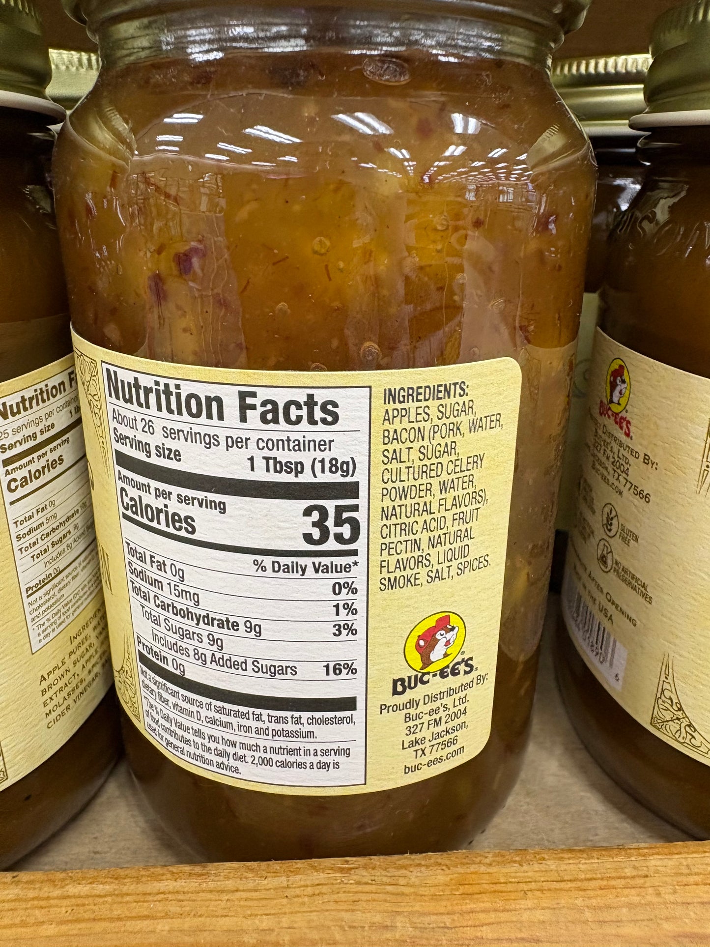Buc-ee’s Apple Maple Bacon Jam 17oz Glass Jar