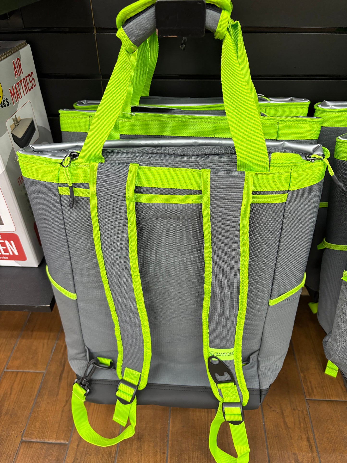 Buc-ee’s Gray and Green Dockside Backpack Cooler