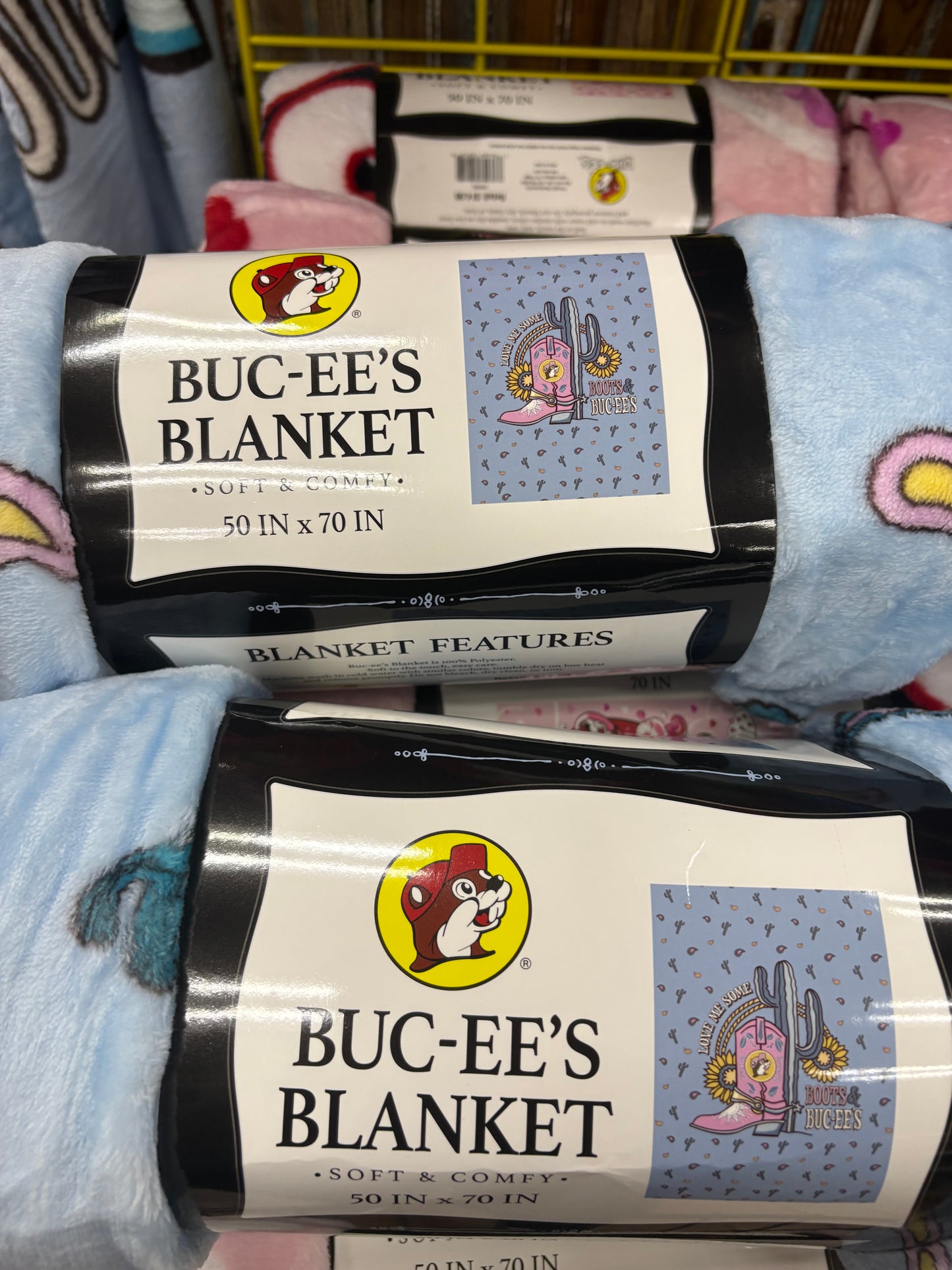 Buc-ee’s Ultra Soft “Boots & Buc-ee’s” 50x70” Blanket