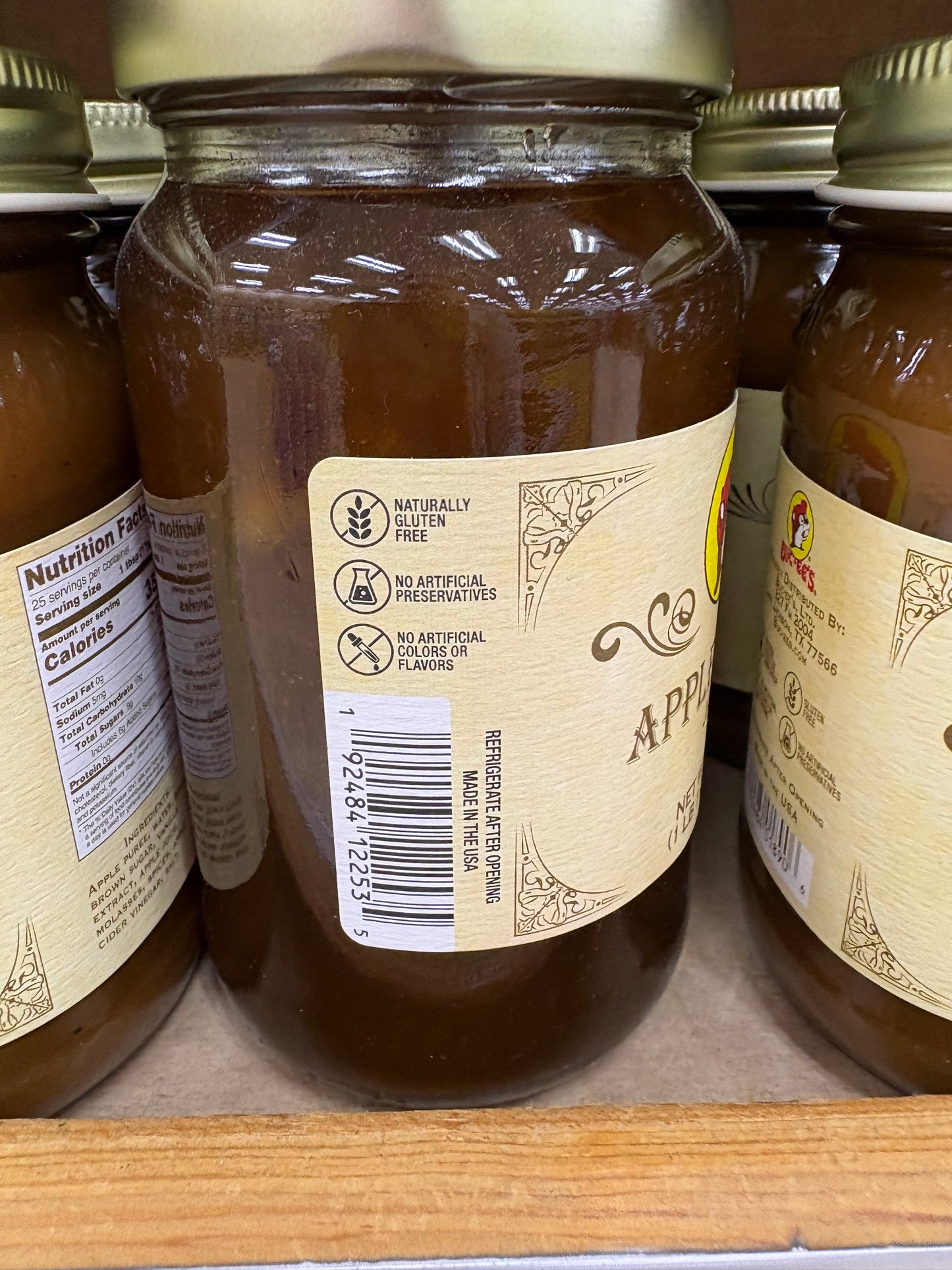 Buc-ee’s Apple Cider Jam 17oz Glass Jar