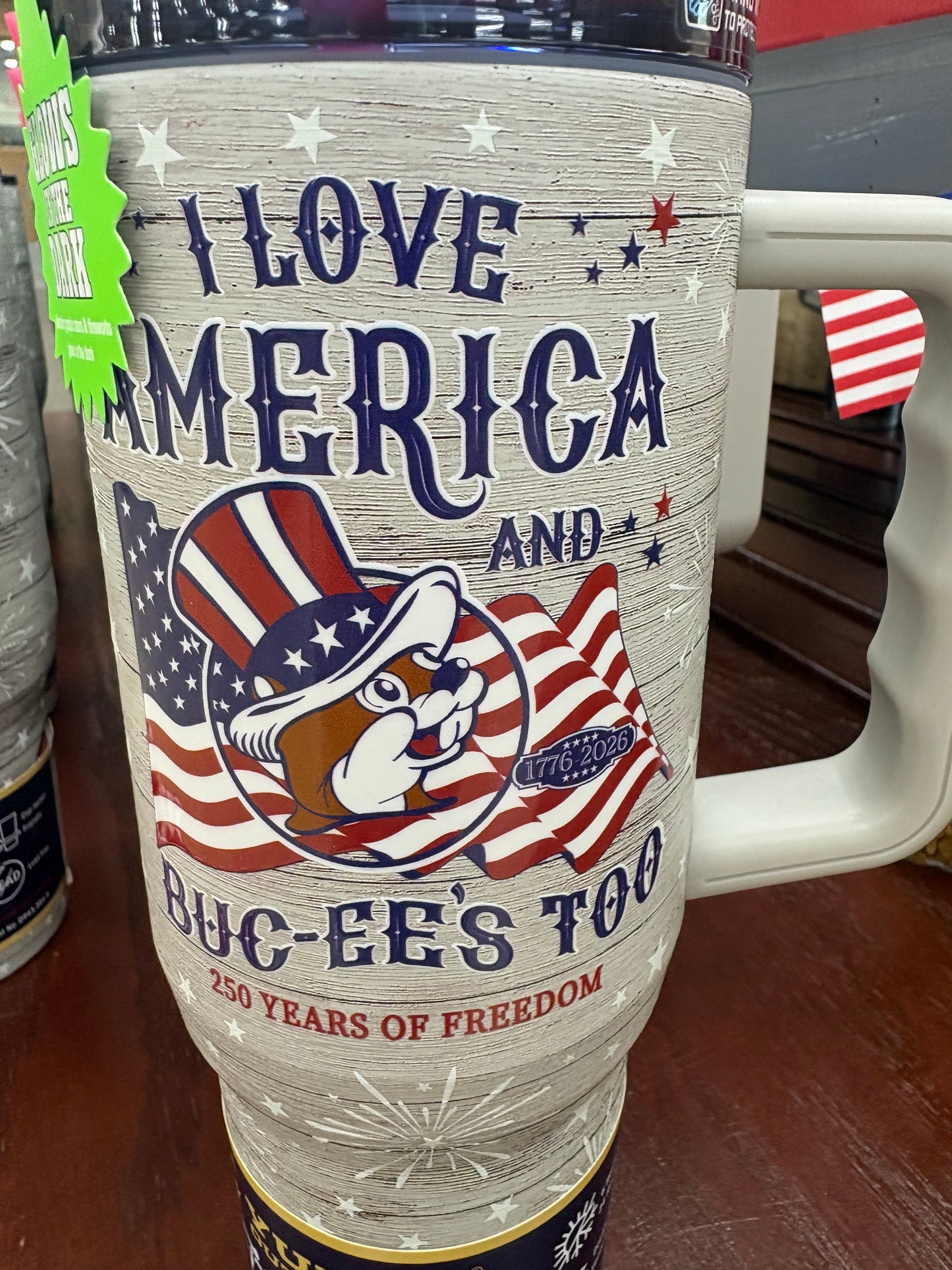 Buc-ee’s Limited Edition Patriotic 4th of July 250 Years 40 Oz Tumbler