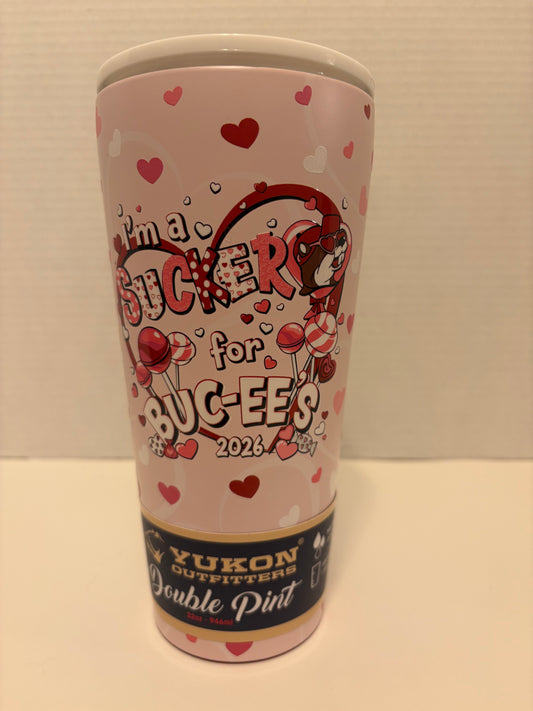 Buc-ee’s Valentine 2026 “I’m a Sucker for Buc-ee’s” 32oz Tumbler with Lid