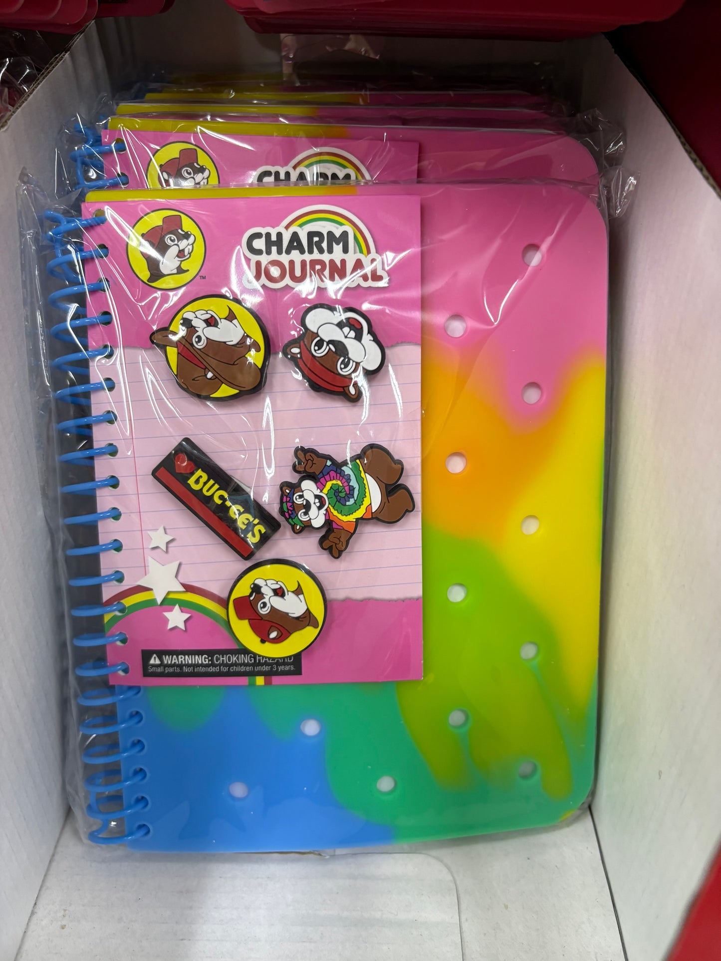 Buc-ee’s Red and Rainbow Charm Journals