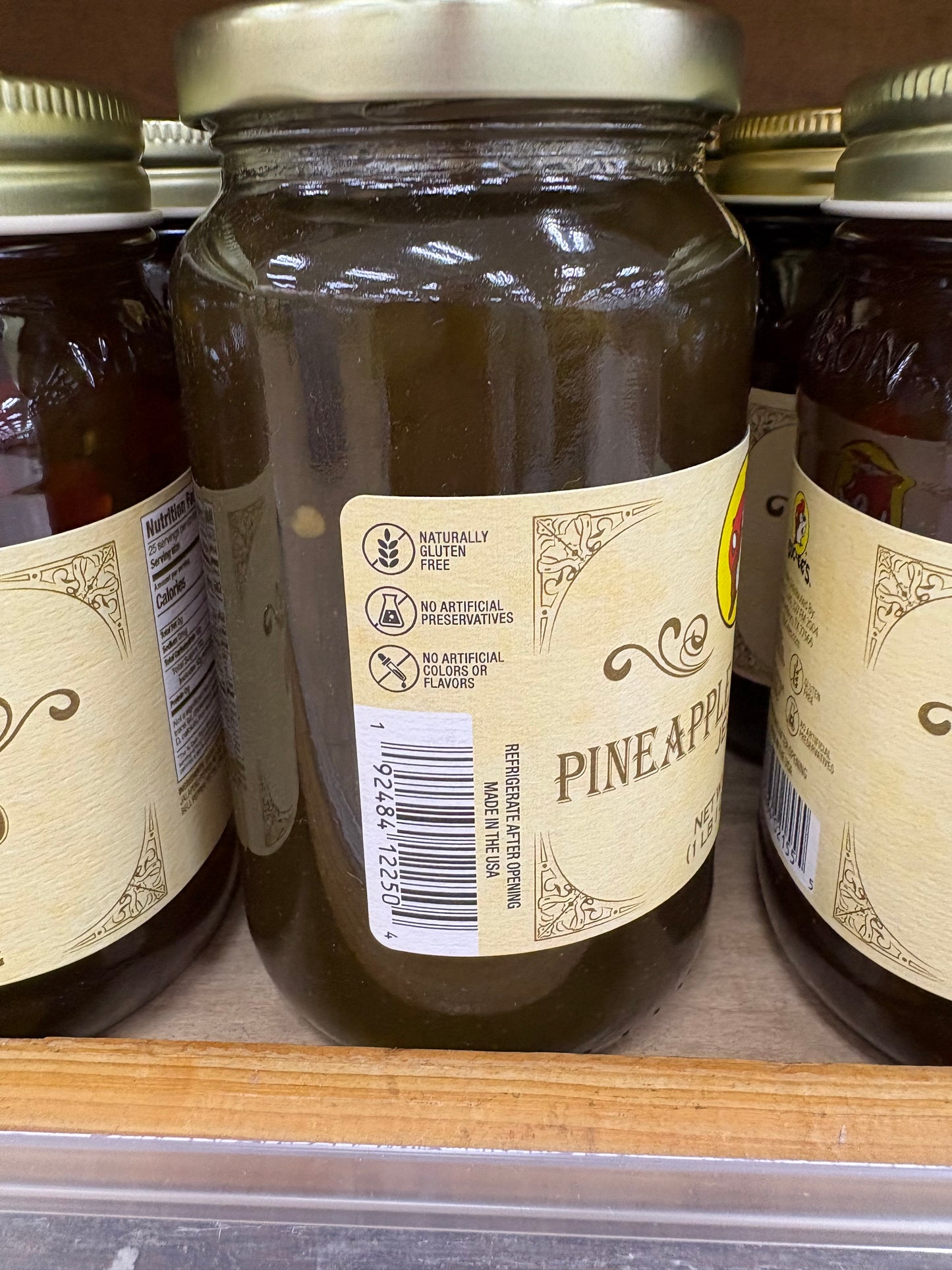 Buc-ee’s Pineapple Jalapeño Jelly 17oz Glass Jar