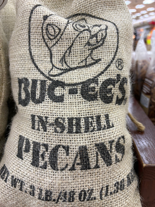 Buc-ee’s 3 lb Canvas Bag of In-Shell Pecans