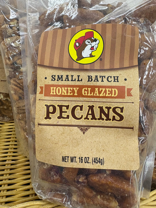 Buc-ee’s Small Batch Honey Glazed Pecans 16 oz Bag