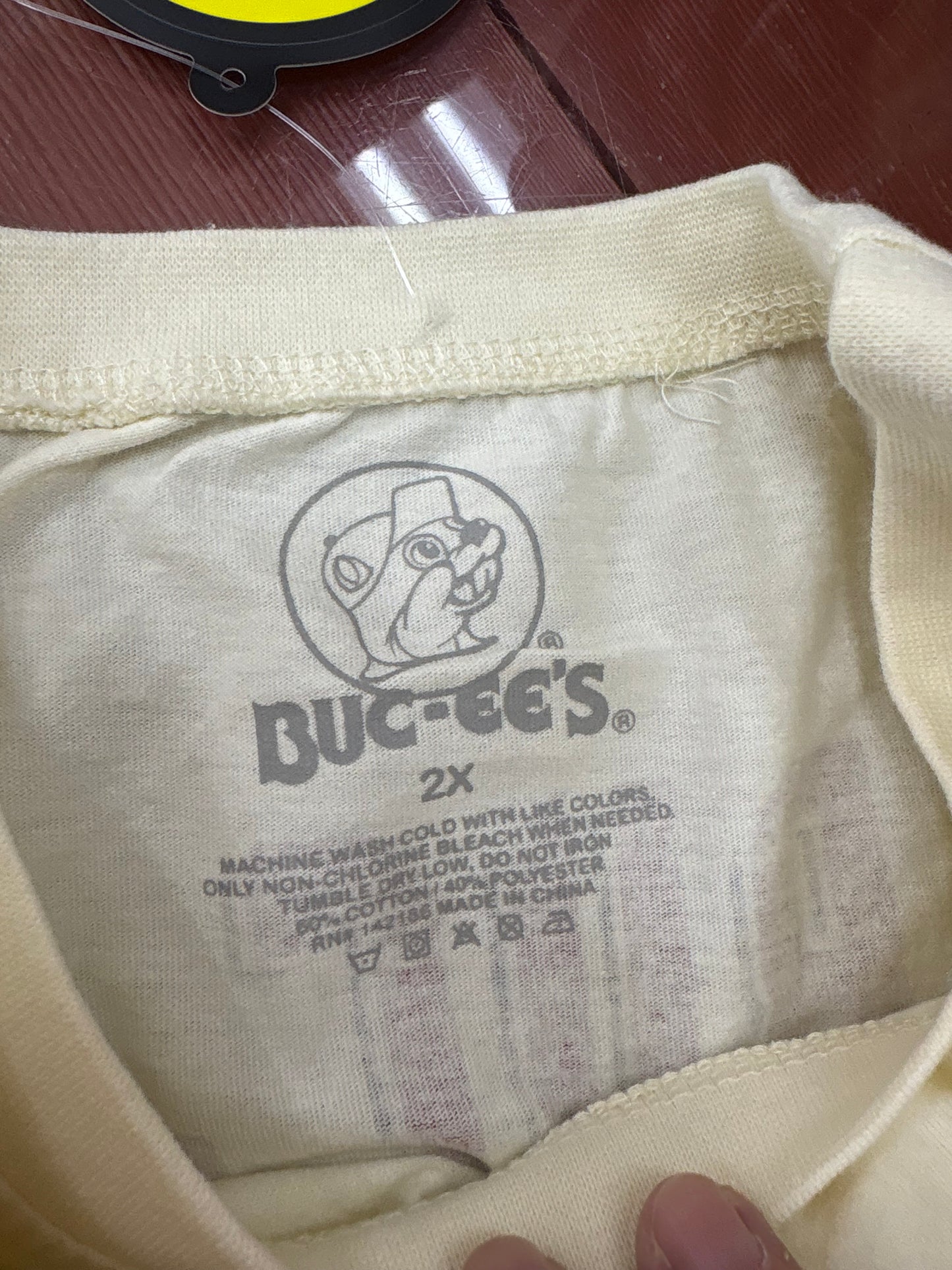 Buc-ee’s Adult “Buc-ee’s Brisket” Khaki T-shirt