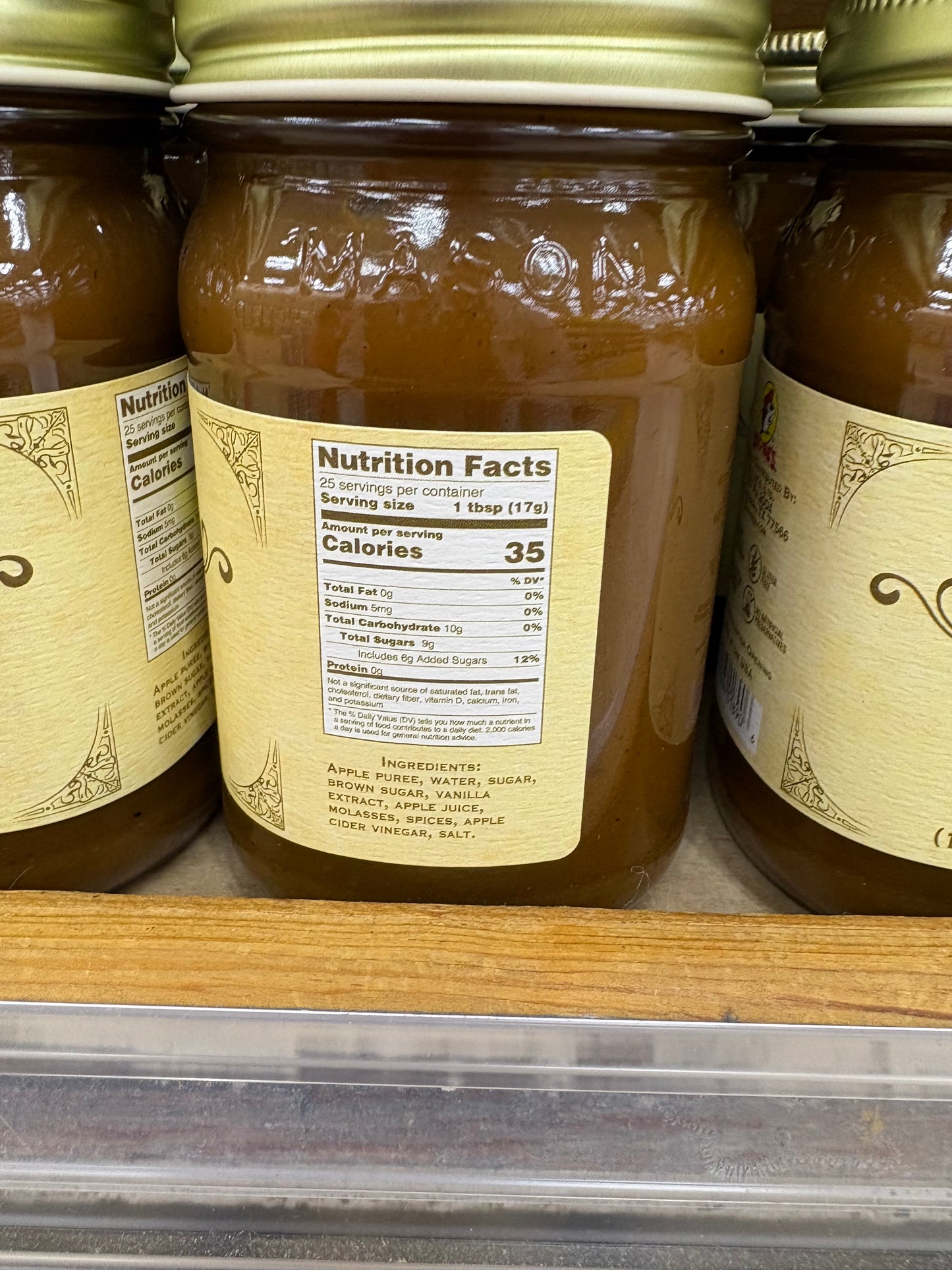 Buc-ees Apple Butter 16.5oz Glass Jar