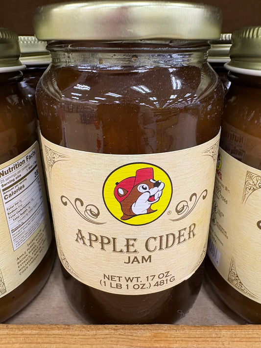Buc-ee’s Apple Cider Jam 17oz Glass Jar