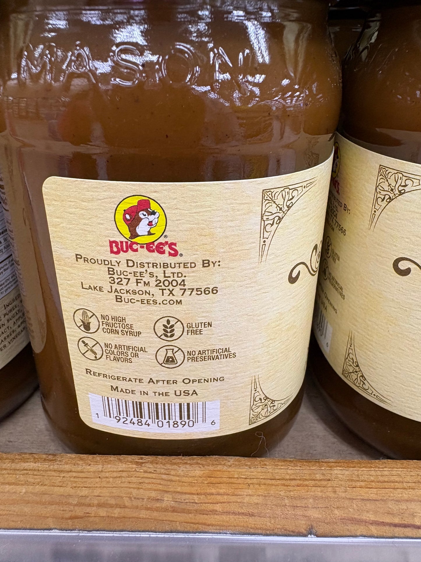 Buc-ees Apple Butter 16.5oz Glass Jar