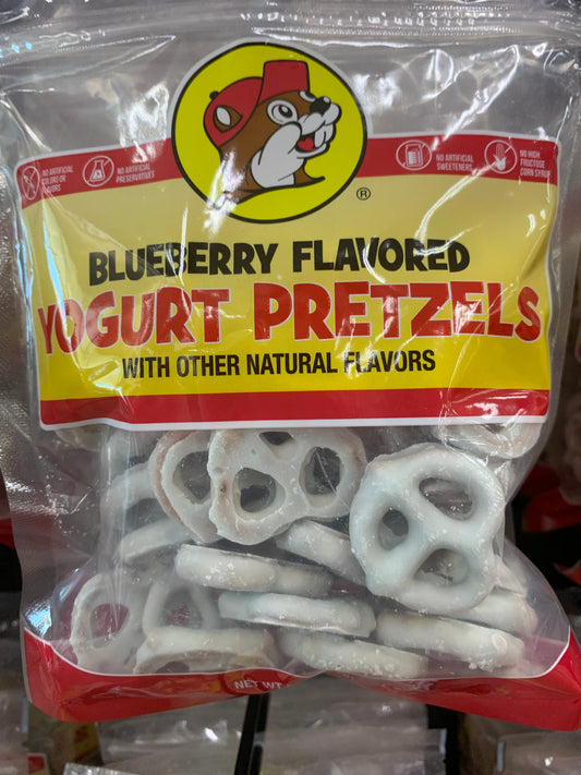 Bucees Blueberry Flavored Yogurt Pretzels 8oz