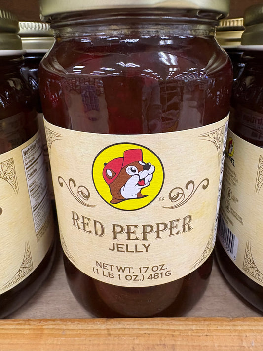 Buc-ee’s Red Pepper Jelly 17oz Glass Jar