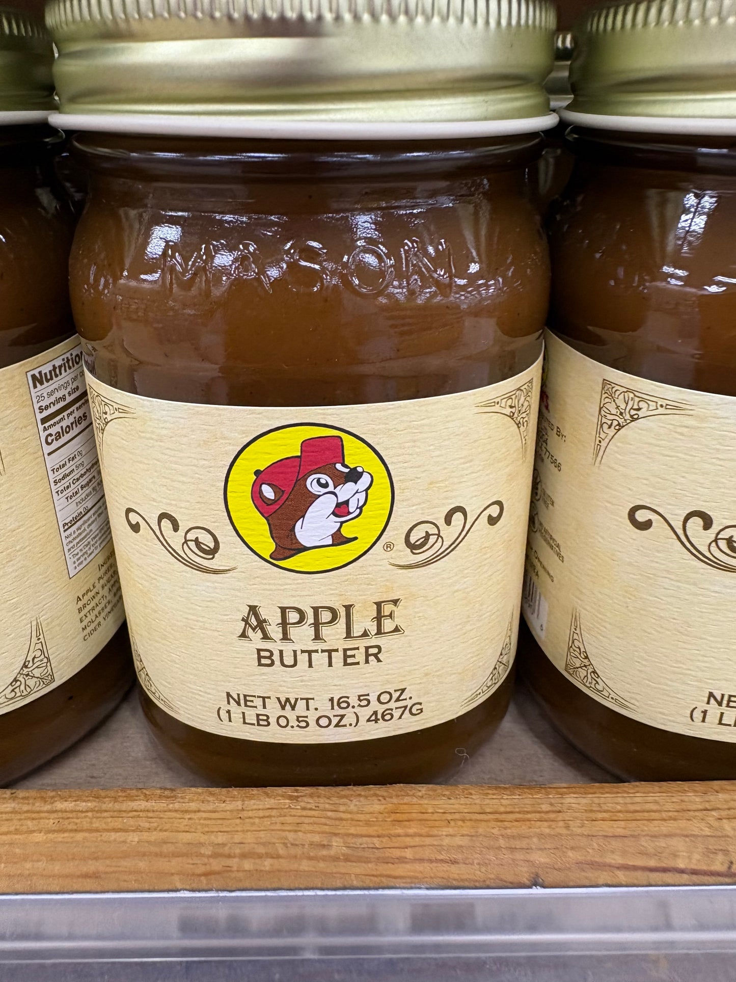 Buc-ees Apple Butter 16.5oz Glass Jar