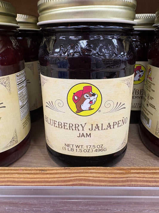 Blueberry Jalapeño Jam 17.5oz Glass Jar
