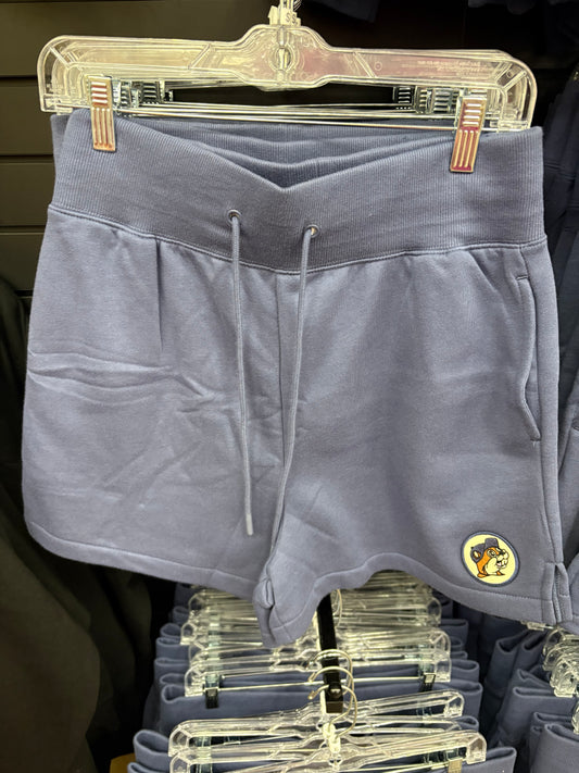 Buc-ee’s Adult Blue Fleece Shorts with front pockets