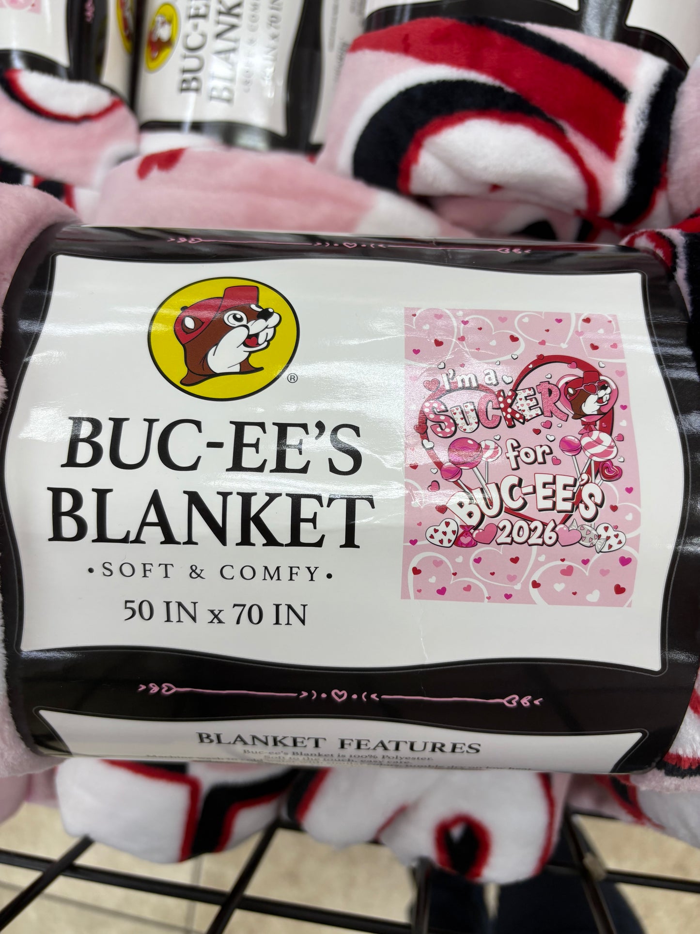 Buc-ee’s  2026 I’m a Sucker for Buc-ee’s 50”x70” Soft Blanket