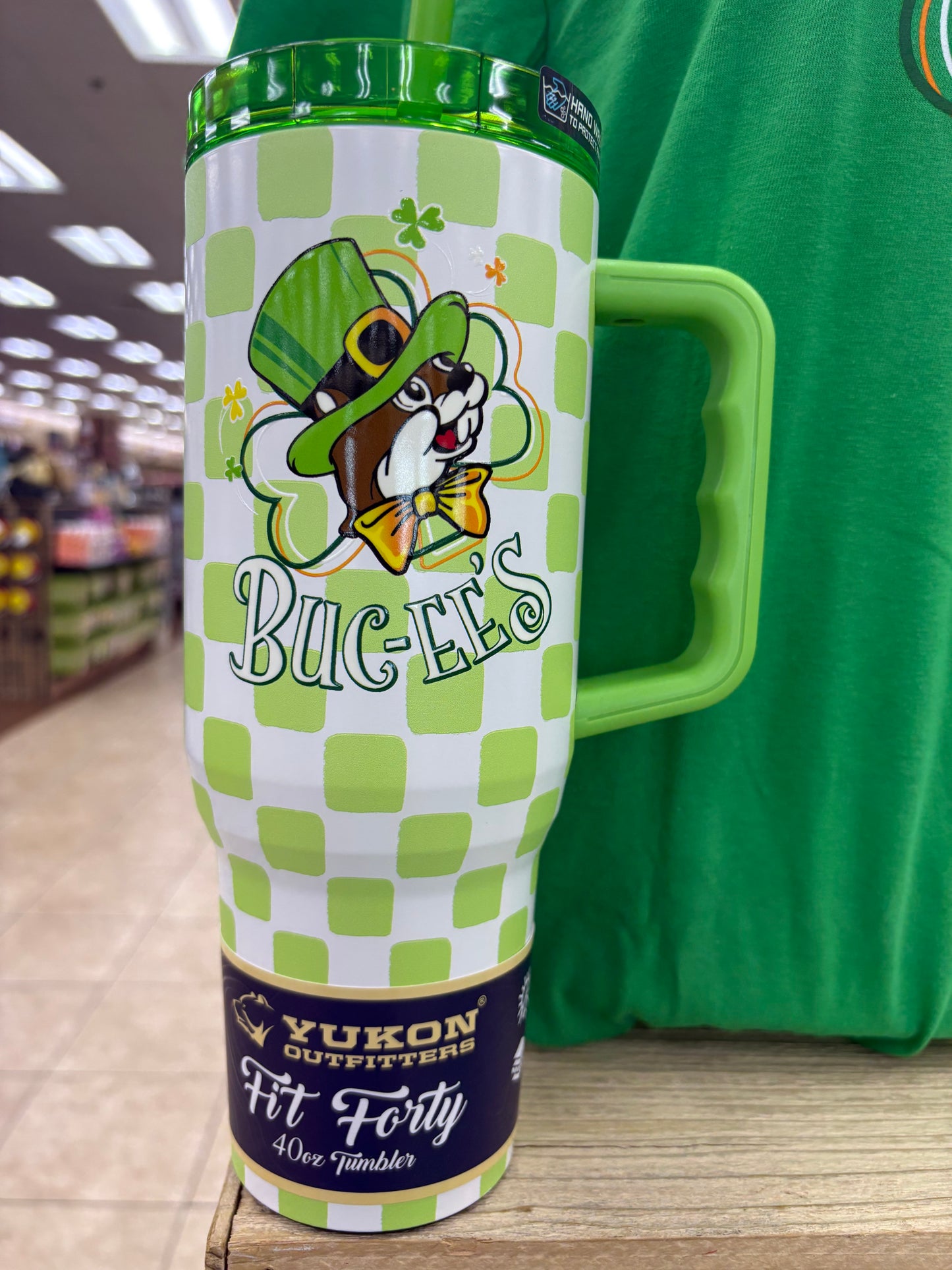 Buc-ee’s 2026 Limited Edition St Patrick’s Day Fit Forty 40oz Stainless Steel Tumbler with Handle
