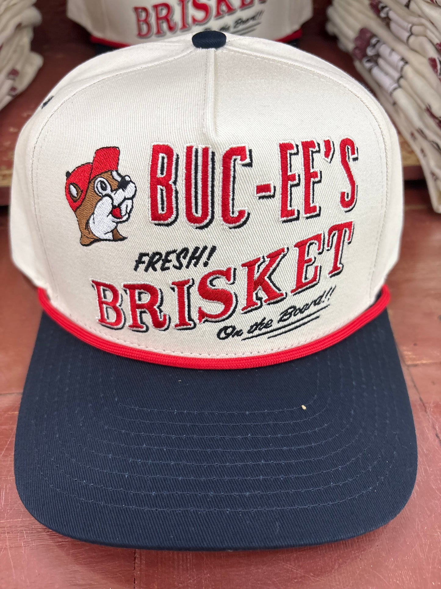 Buc-ee’s 100% Cotton Adult “Buc-ee’s Brisket” Adjustable Ball Cap