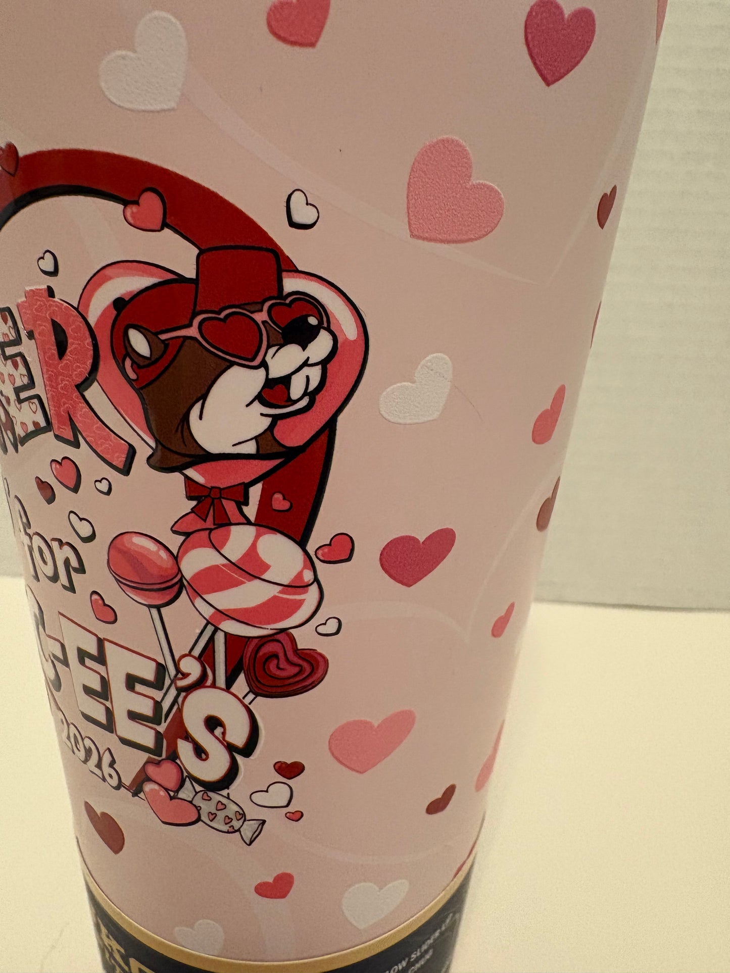 Buc-ee’s Valentine 2026 “I’m a Sucker for Buc-ee’s” 32oz Tumbler with Lid