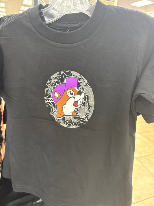 Buc-ee's Limited Edition Toddler Glow in the Dark Black T-Shirt 2T-5T